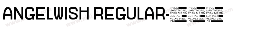ANGELWISH REGULAR字体转换